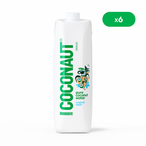 COCONAUT Classic kokosų vanduo 1 l Tetra Pak, 6 vnt.